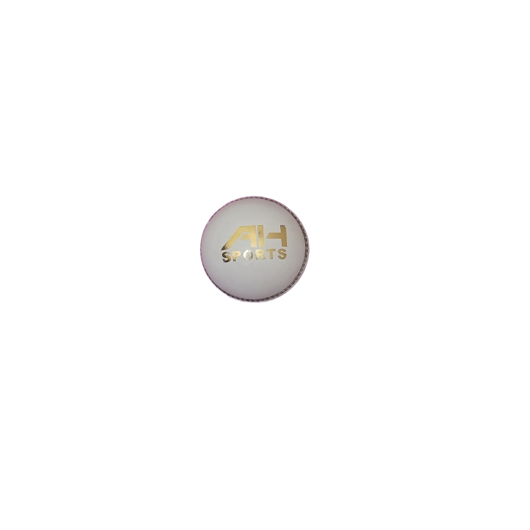 White Leather Cricket Ball – Professional Match Quality