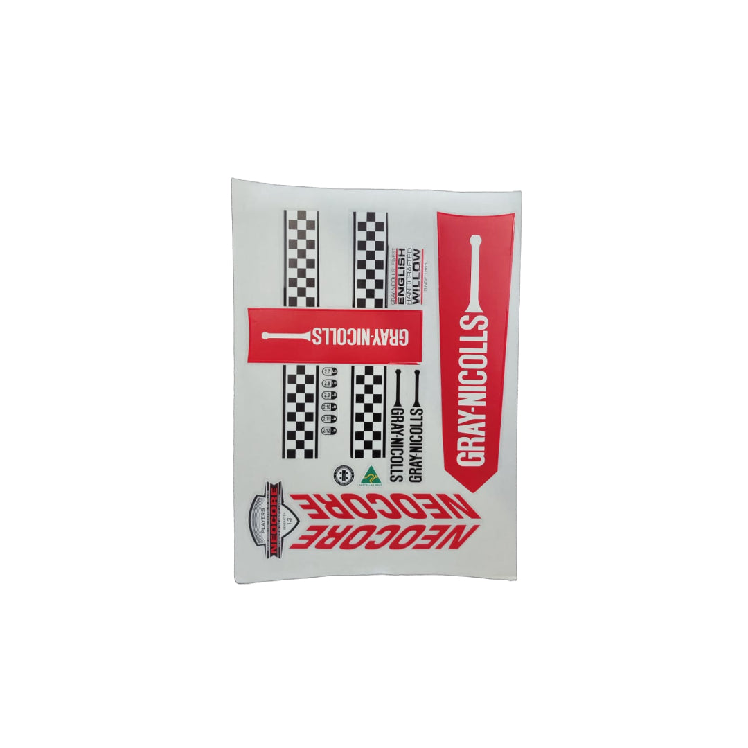 Gray Nicolls NEOCORE Cricket Bat Stickers – Premium Replacement Decals