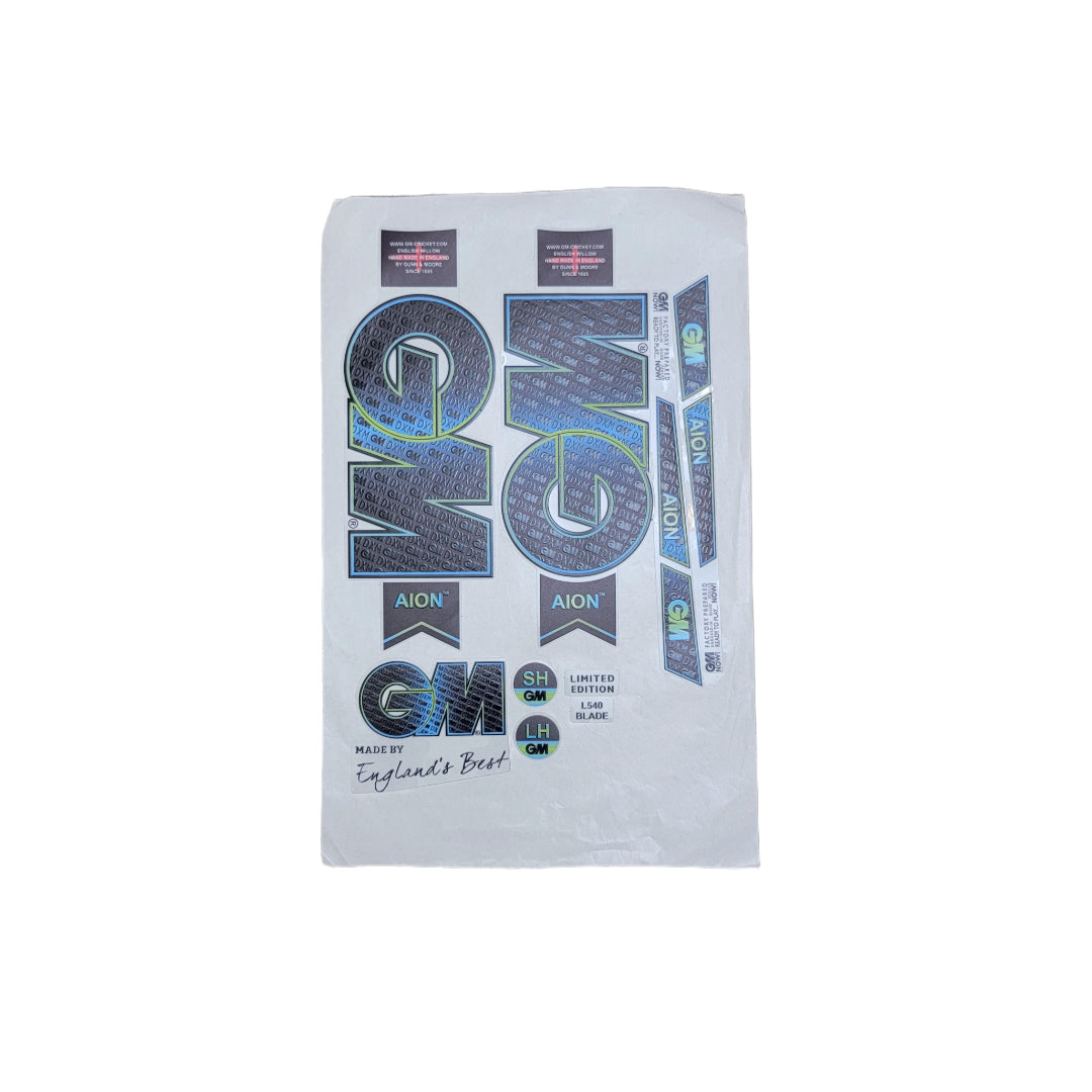 GM Cricket Bat Stickers – Premium Replacement Decals