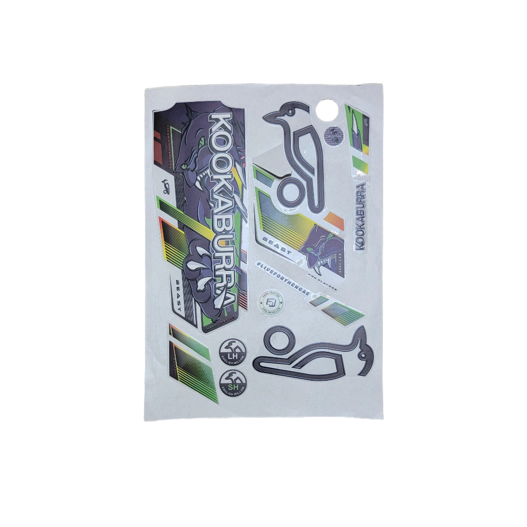 Kookaburra Cricket Bat Stickers – Premium Replacement Decals