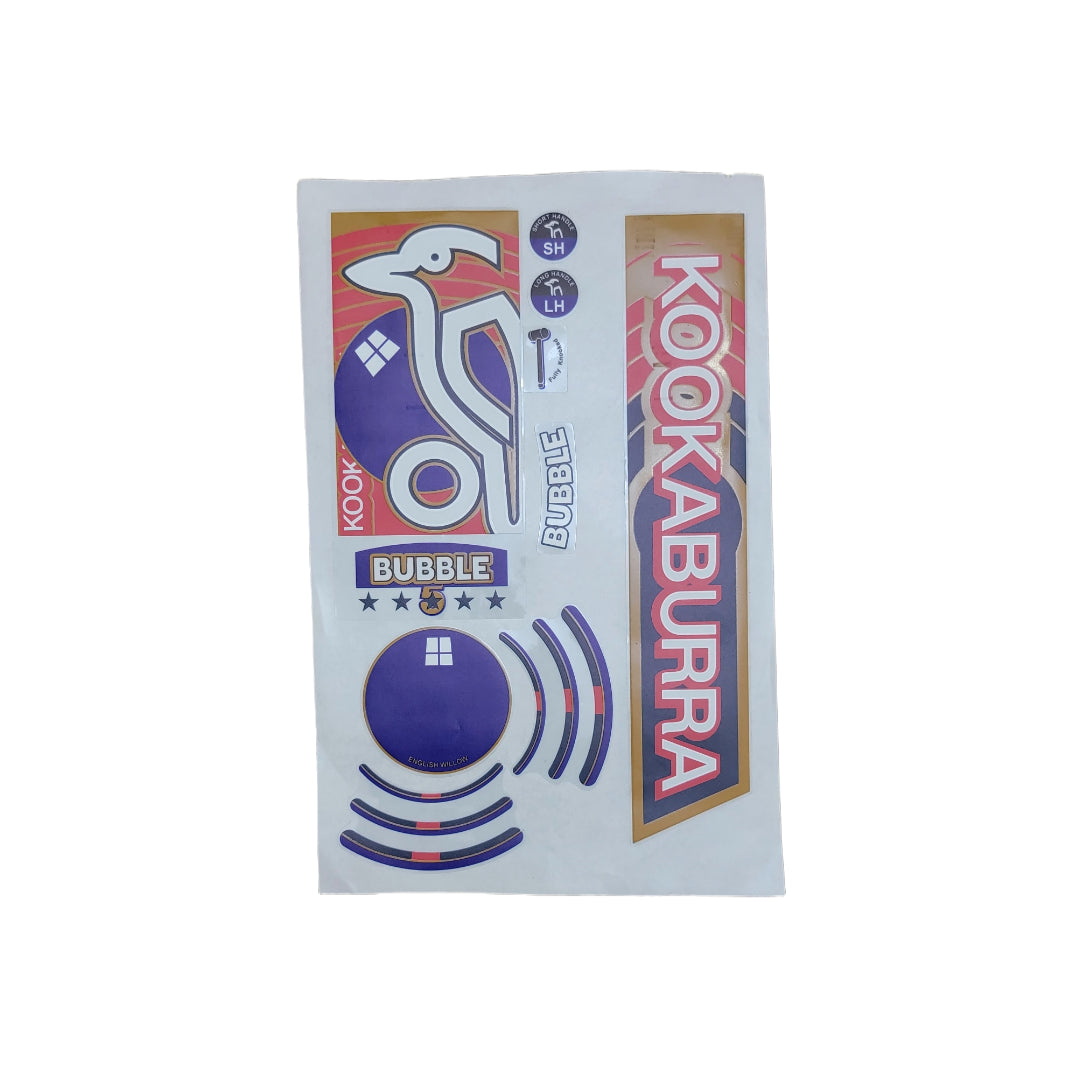 Kookaburra Cricket Bat Stickers – Premium Replacement Decals