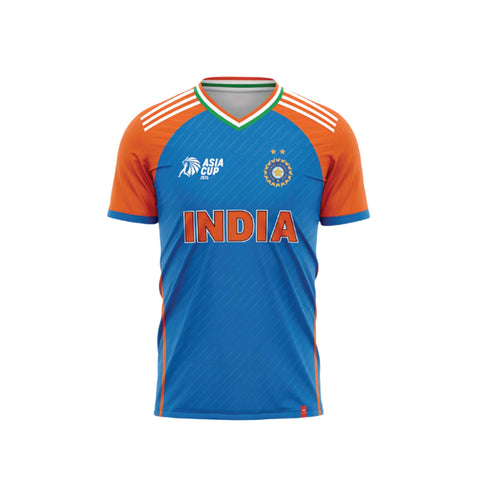 Asia Cup 2025 Official India Cricket Jersey – Men’s T20 ODI Kit (Unisex)