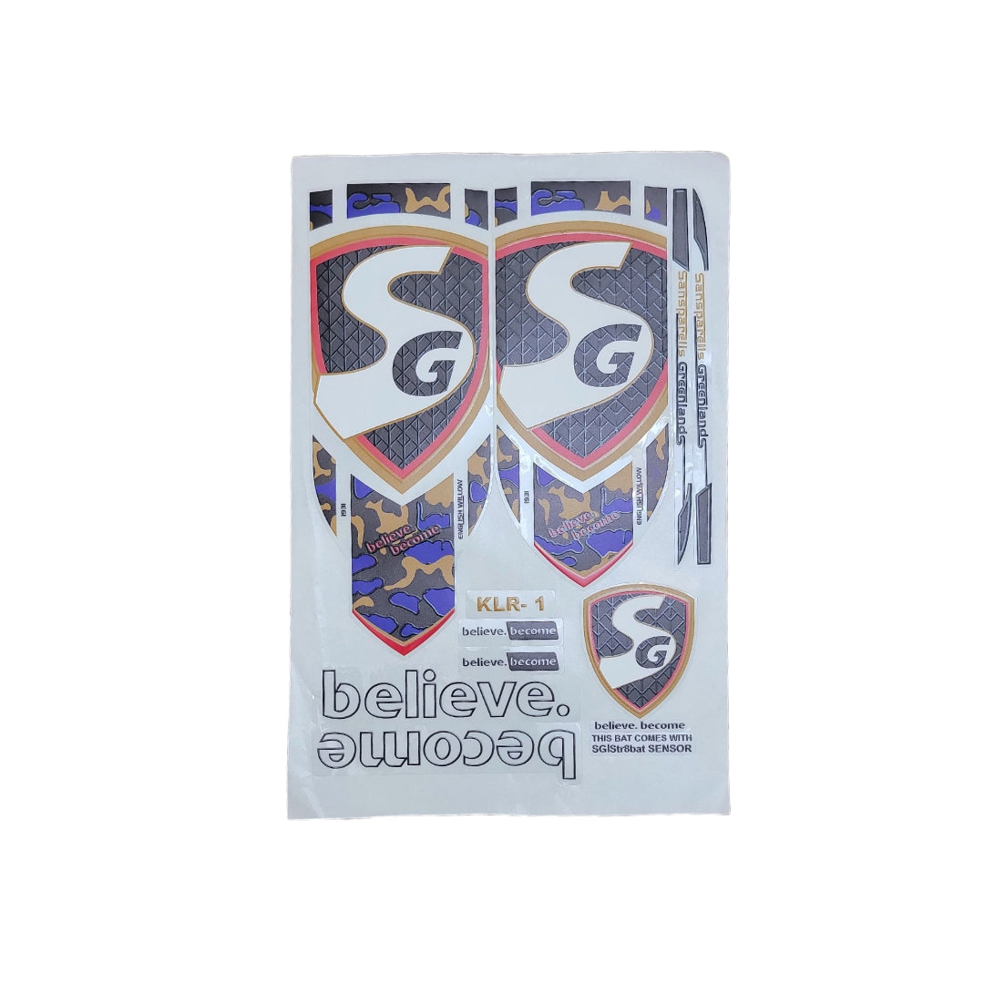 SG Bat Sticker Embossed Stickers