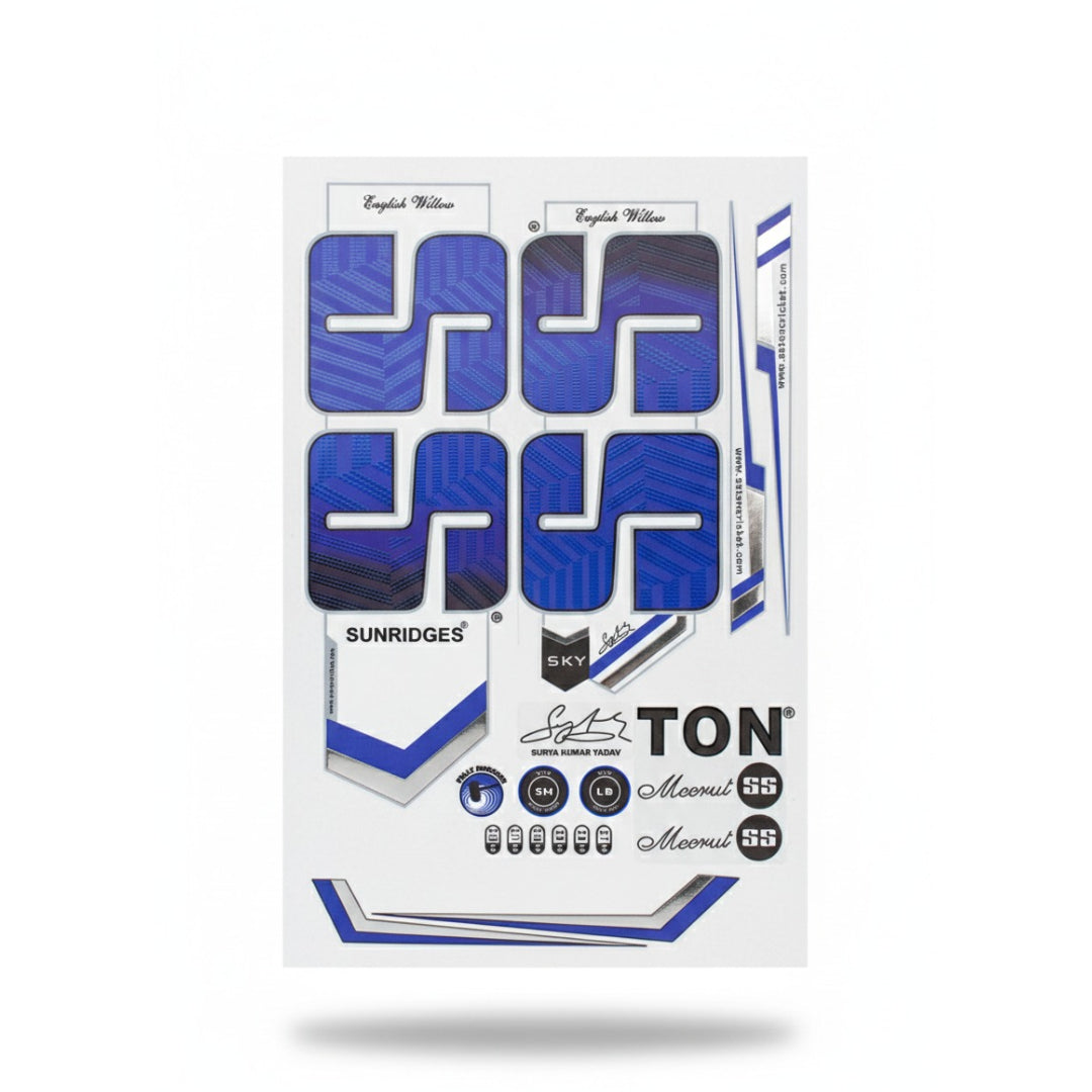 SS Cricket Bat Stickers – Premium Replacement Decals