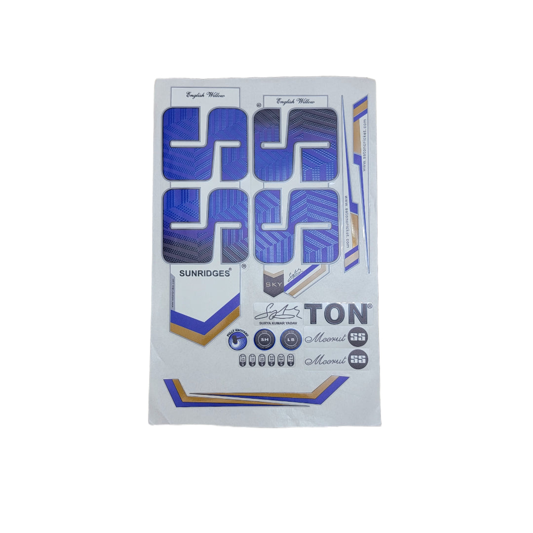 SS Cricket Bat Stickers – Premium Replacement Decals