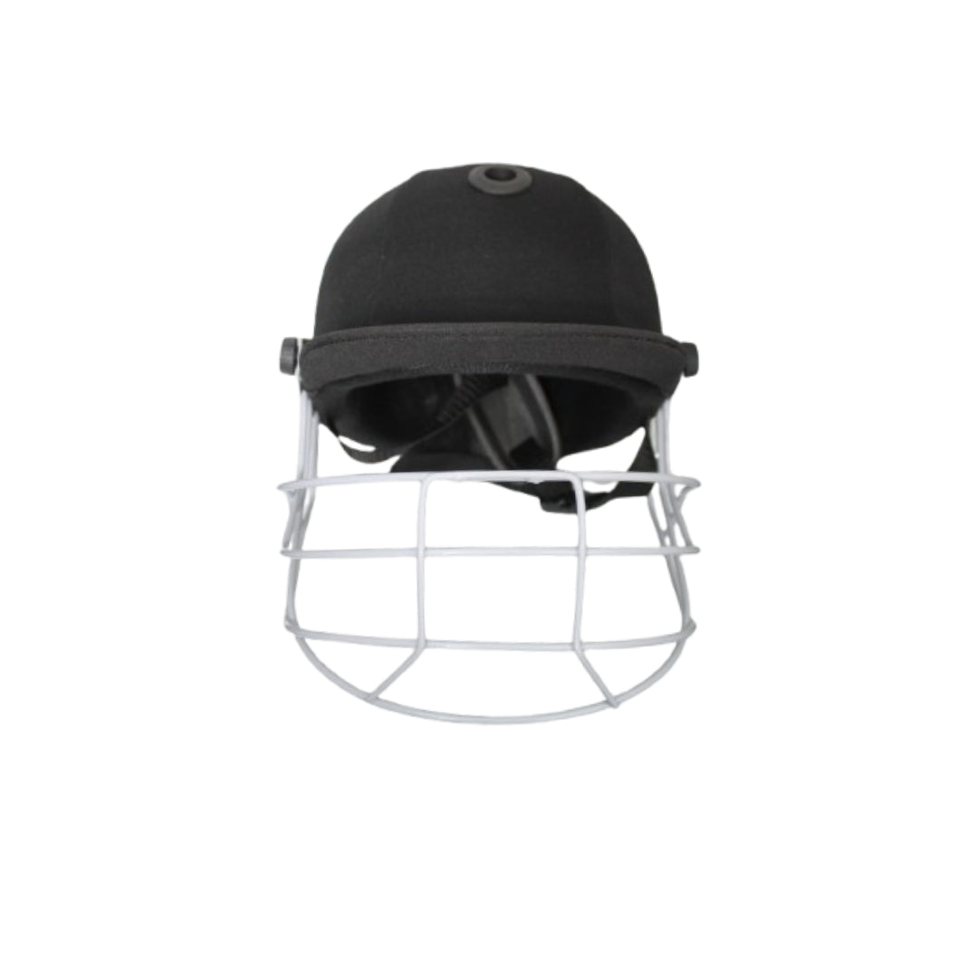 Black Cricket Helmet with Adjustable Grill