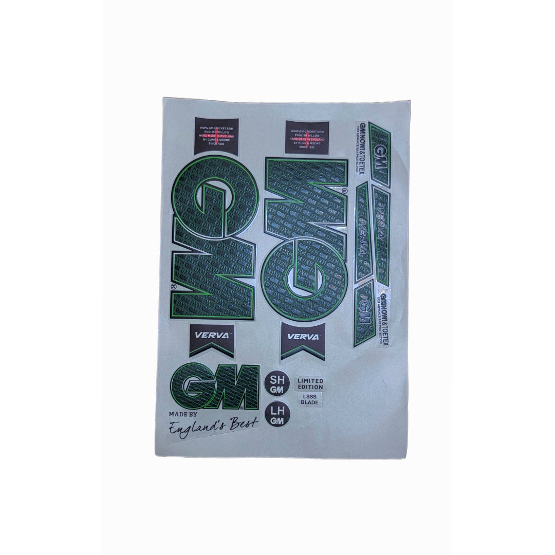 GM Cricket Bat Stickers – Premium Replacement Decals