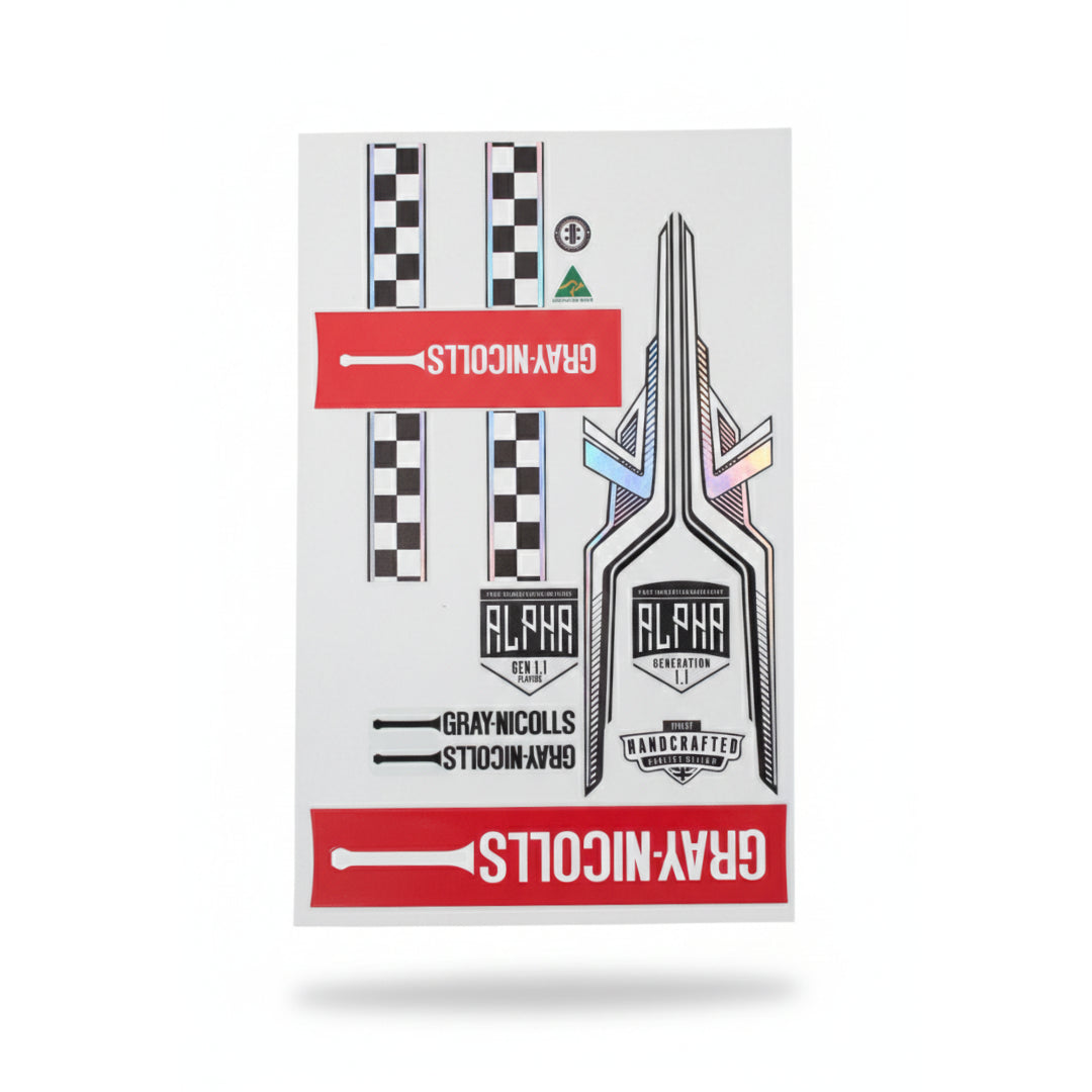 Gray Nicolls Nova Alpha cricket bat stickers waterproof UAE
