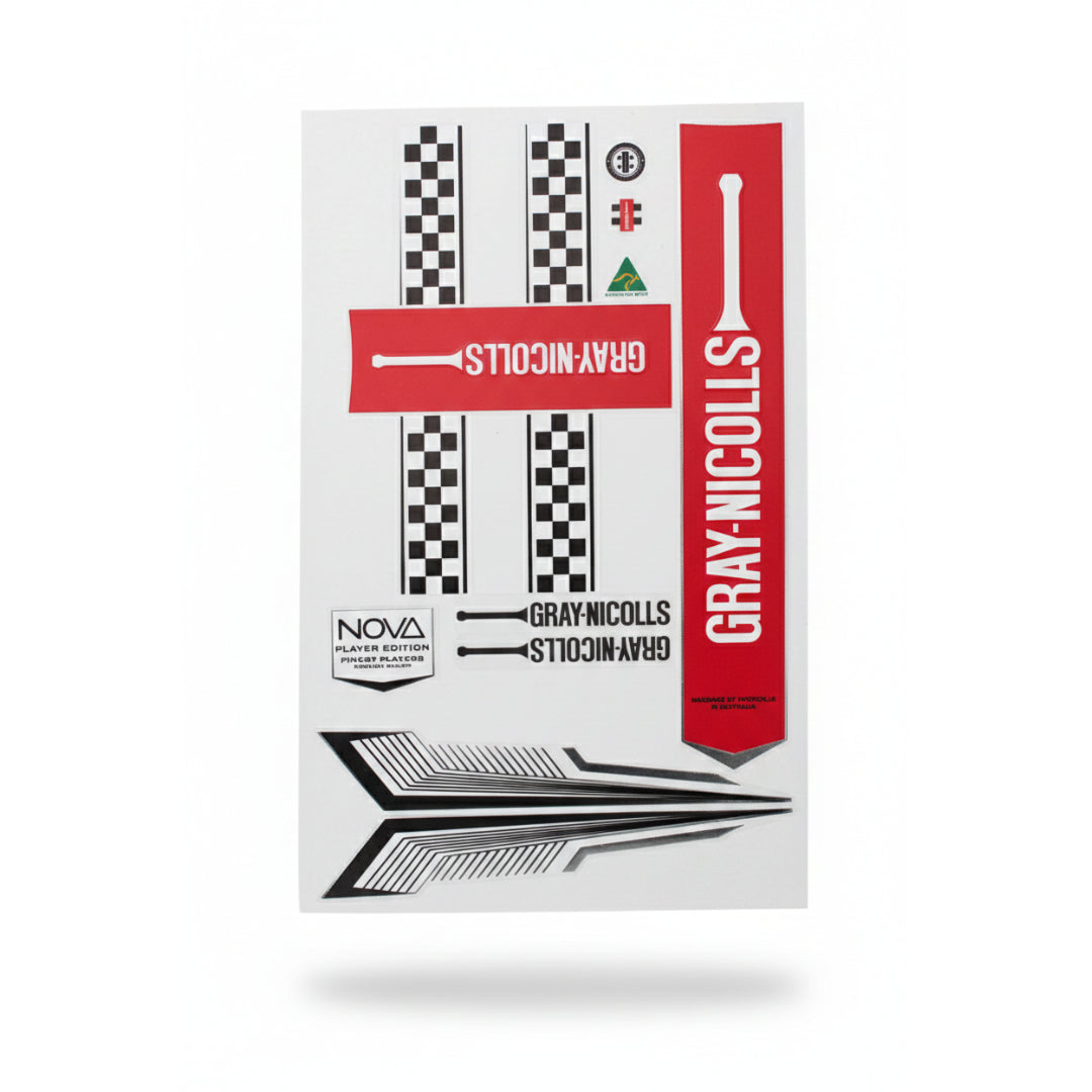 Gray Nicolls Nova Alpha cricket bat stickers waterproof UAE